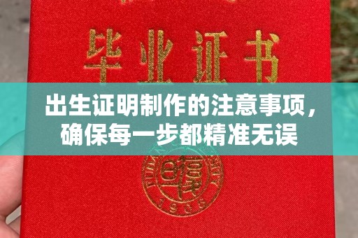 三湾出生证明制作的注意事项，确保每一步都精准无误